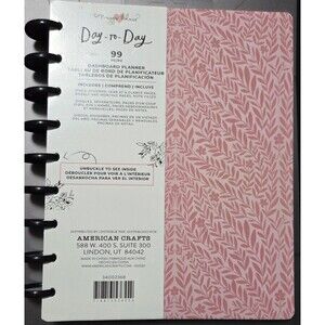 Maggie Holmes Day-To-Day Undated Dashboard Planner 7.5″X9.5″ – Pink Vines